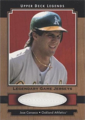 2001 Upper Deck Legends - Jose Canseco #J-JC
