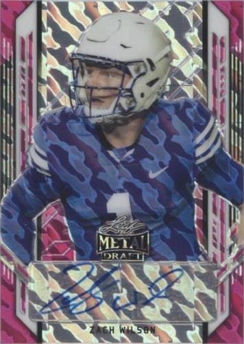 2021 Leaf Metal Draft Zach Wilson #PA-ZW1