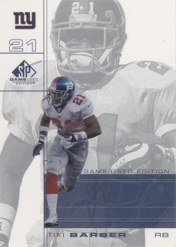 2001 SP Game Used Edition Tiki Barber #59