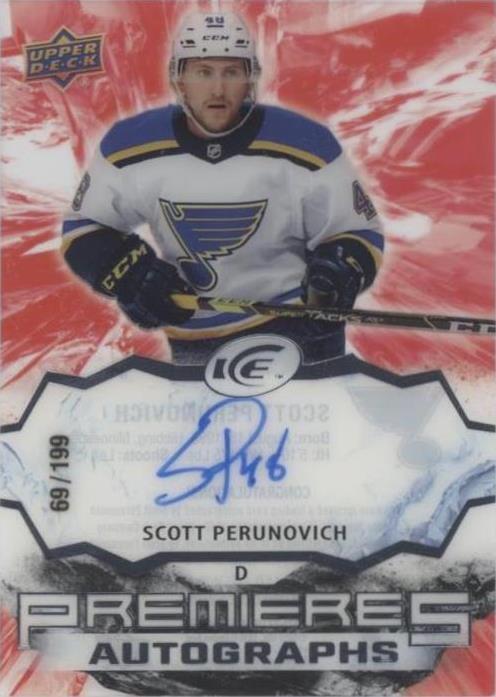 2021-22 Upper Deck Ice - Scott Perunovich #IPA-SP