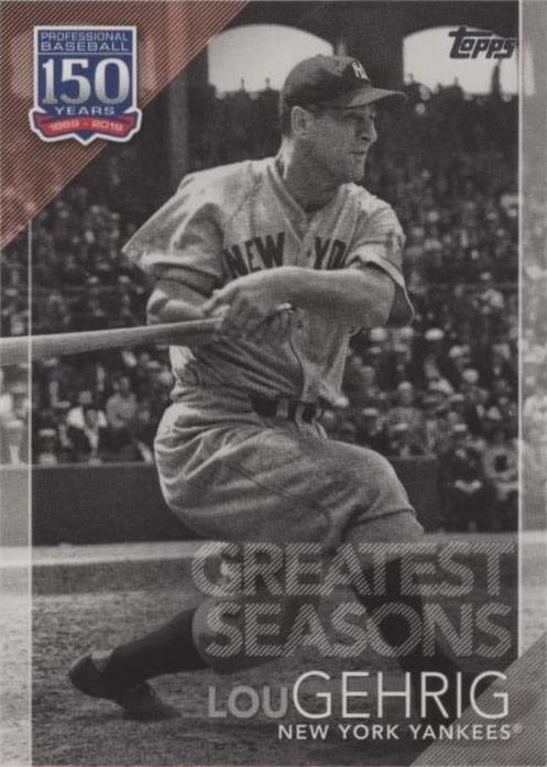 Las mejores ofertas en 2019 Topps - Lou Gehrig #150-148 | eBay