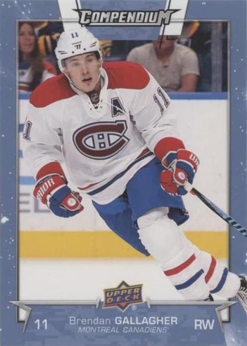 2017-18 Upper Deck Compendium - Brendan Gallagher #443