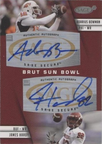 2008 SAGE Squared Adarius Bowman James Hardy #A-47
