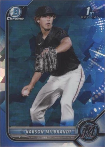 2022 Bowman Chrome Draft Sapphire Edition - Karson Milbrandt #BDC-87
