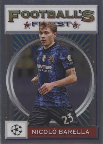 2021-22 Topps Finest Flashbacks UCL Nicolo Barella #70