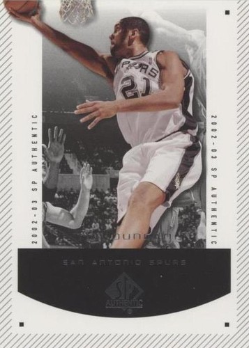 2002-03 SP Authentic - Tim Duncan #82