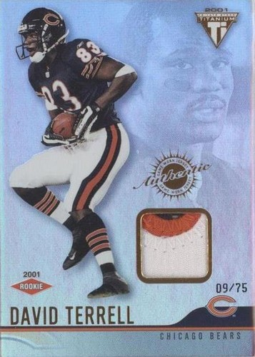 2001 Pacific Private Stock Titanium David Terrell #160