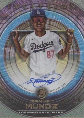 2022 Bowman Inception - Samuel Munoz #PA-SM