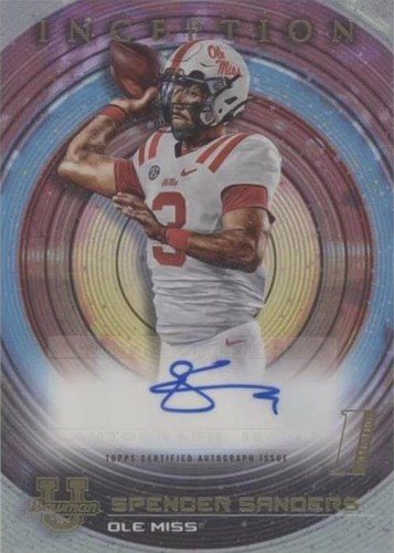 2022-23 Bowman Inception University Spencer Sanders #BIA-SS