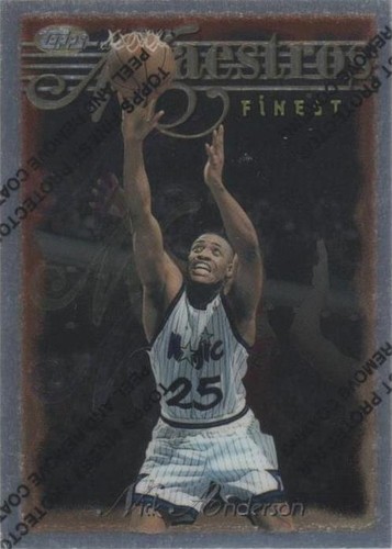 1996-97 Topps Finest NICK ANDERSON #106 Uncommon Refractor
