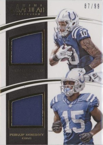 2015 Panini Immaculate Collection Donte Moncrief Phillip Dorsett #IDJ-CWR