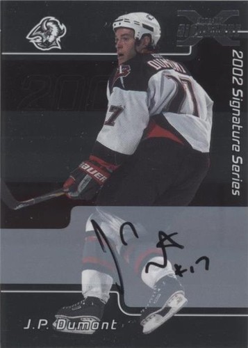 2002-03 In the Game Be A Player Signature Series - J.P. Dumont #004