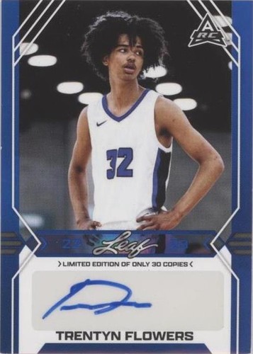 2022-23 Leaf Draft - Trentyn Flowers #BA-TF1
