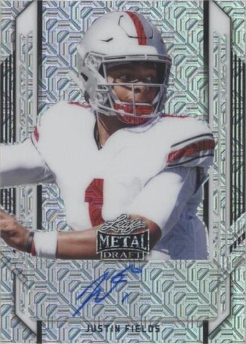 2021 Leaf Metal Draft Justin Fields #PA-JF1
