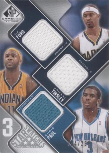 2009-10 SP Game Used - Chris Paul/T.J. Ford/Jamaal Tinsley #3S-TFP