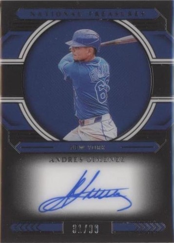 2020 Panini National Treasures - Andres Gimenez #MS-AG
