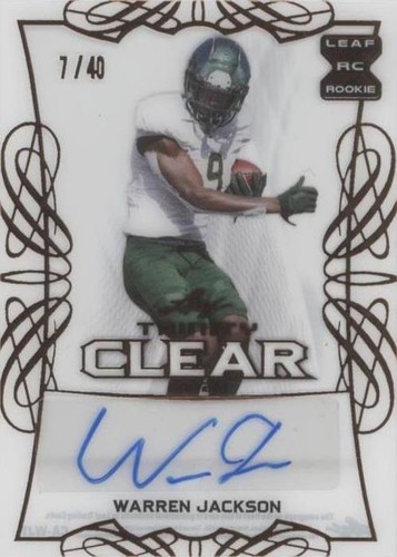 2021 Leaf Trinity Warren Jackson #CA-WJ1