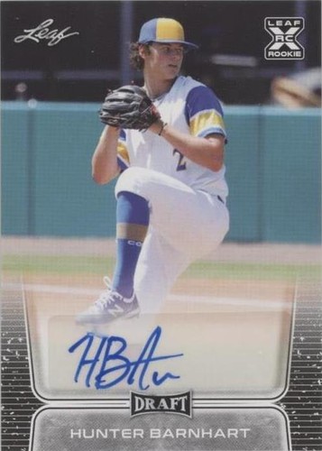 2020 Leaf Draft - Hunter Barnhart #BA-HB2