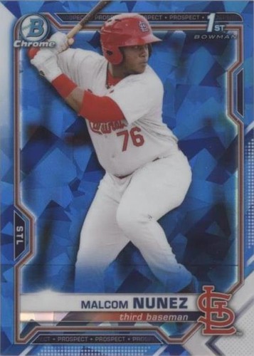 2021 Bowman Chrome Sapphire Edition - Malcom Nunez #BCP-226