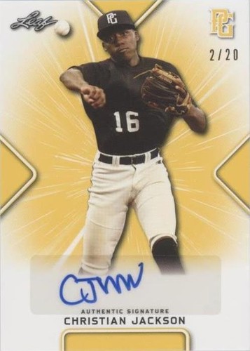 2021 Leaf Perfect Game National Showcase - Christian Jackson #BA-CJ1