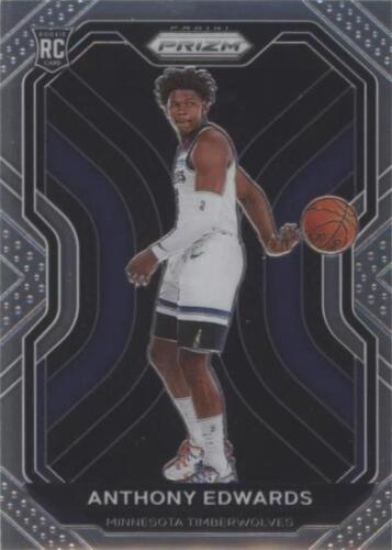ANTHONY EDWARDS 2020-21 PANINI PRIZM Basketball ROOKIE CARD ANTHONY EDWARDS 2020-21 PANINI PRIZM Basketball ROOKIE CARD