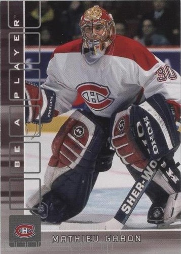 2001-02 In the Game Be A Player Memorabilia - Mathieu Garon #181
