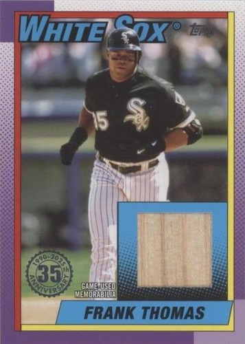 Frank Thomas 2025 Topps Series 1 35th Anniversary 1990 On-Card 