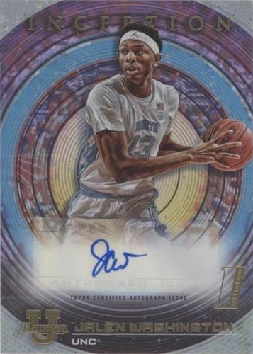 2022-23 Bowman Inception University - Jalen Washington #BIA-JWN