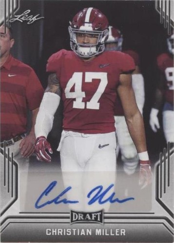 2019 Leaf Draft Christian Miller #BA-CM1