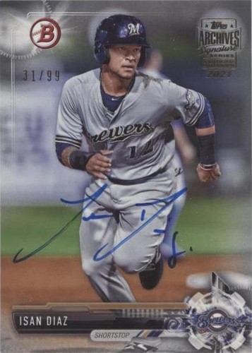 2021 Topps Archives Signature Series - Isan Diaz #17BD-BD-102