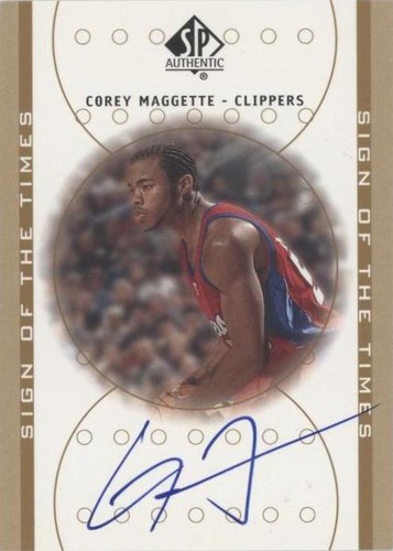 2000-01 SP Authentic - Corey Maggette #MA