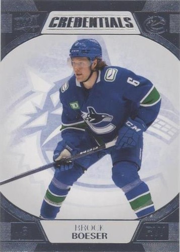 2022-23 Upper Deck Credentials - Brock Boeser #87
