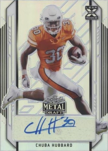 2021 Leaf Metal Draft Chuba Hubbard #BA-CH1