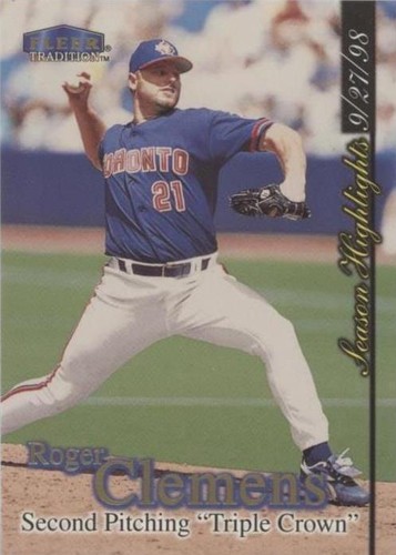 1998 Fleer Tradition Update - Roger Clemens #U3