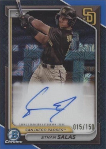 Ethan Salas 2023 Bowman Chrome #CPA-ESS Prospect Auto (1st