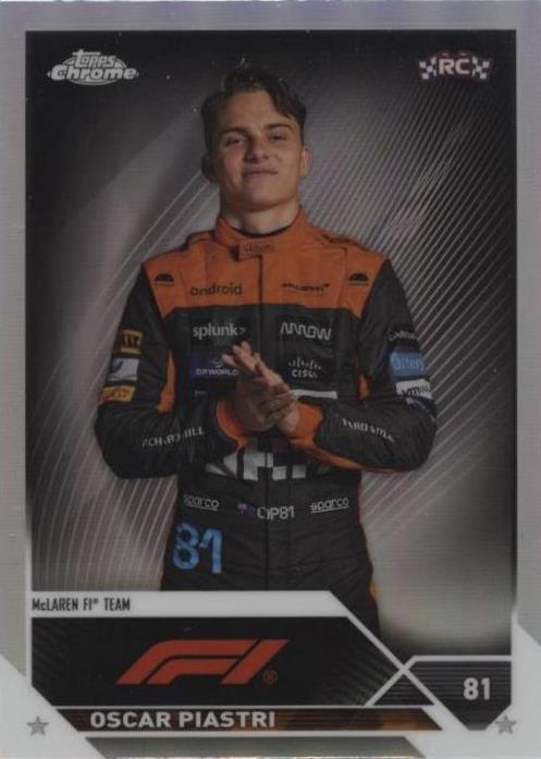 2023 Topps Chrome Formula 1 - F1 Drivers Refractor #40 Oscar Piastri (RC)