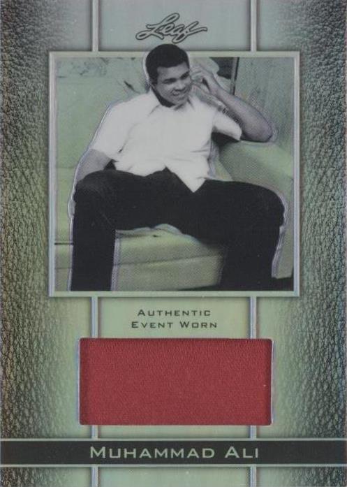 2011 Leaf Metal Ali - Material Muhammad Ali #EWM-25 Event Worn Silver ...