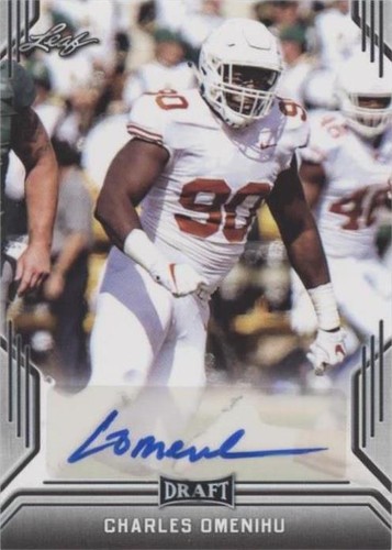 2019 Leaf Draft Charles Omenihu #BA-CO1