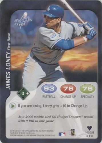 2011 Topps Attax - James Loney #103