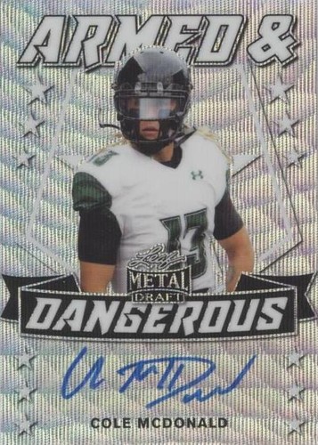 2020 Leaf Metal Draft Cole McDonald #AD-CM1