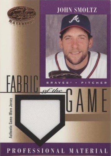 2001 Leaf Certified Materials - John Smoltz #FG-118