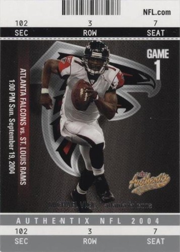 2004 Fleer Authentix Michael Vick #69