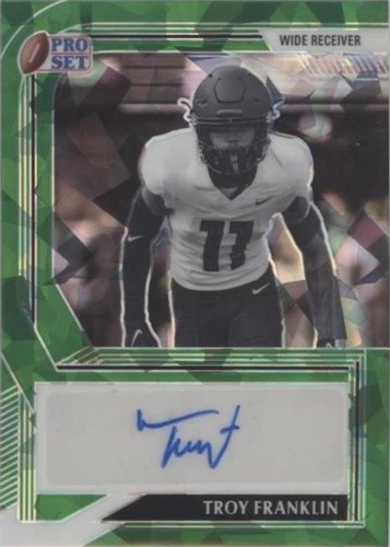 2022 Leaf Pro Set Metal Troy Franklin #BW-TF1