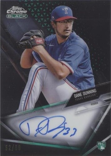2021 Topps Chrome Black - Dane Dunning #CBA-DD
