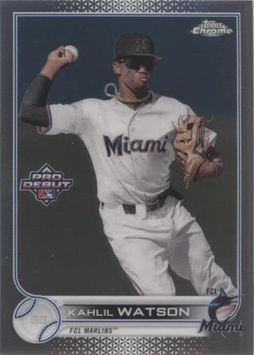 2022 Topps Pro Debut - Kahlil Watson #PDC-104