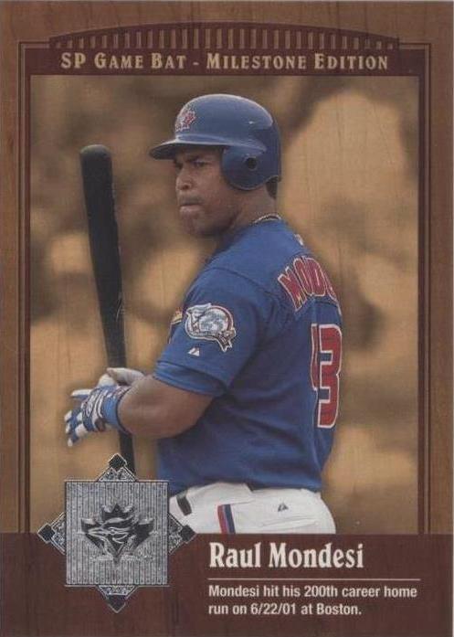 2001 SP Game Bat Edition Milestone - Raul Mondesi #7