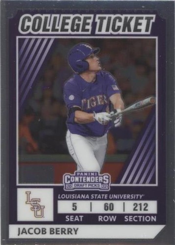 2022 Panini Elite Extra Edition - Jacob Berry #CTO-7