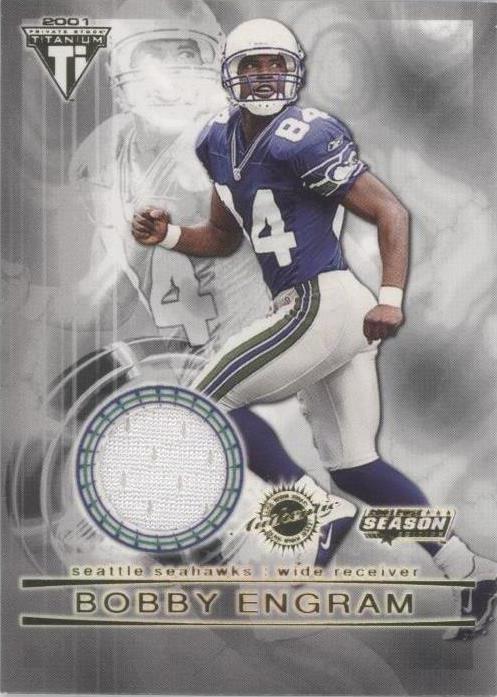 2001 Pacific Private Stock Titanium Postseason Bobby Engram #89