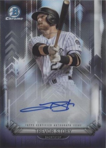 2016 BOWMAN LUCKY REDEMPTION CHROME AUTO #LR-TS TREVOR STORY