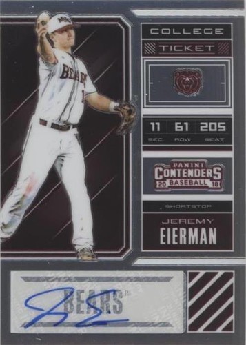 2018 Panini Elite Extra Edition - Jeremy Eierman #JE